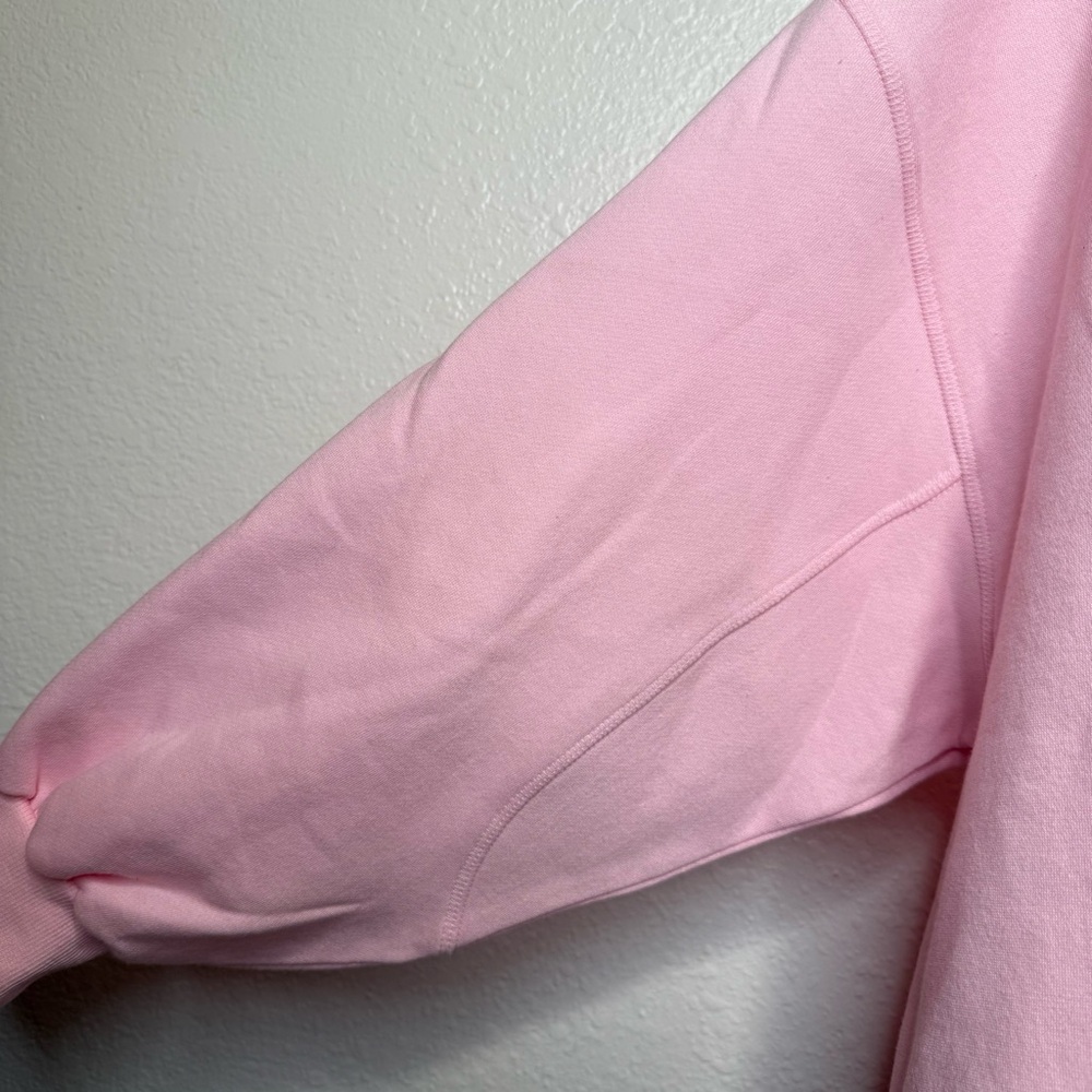 Judith March Beach Bum Oversized Baby Pink Sweatshirt With Beaded Lettering L - Picture 2 of 7